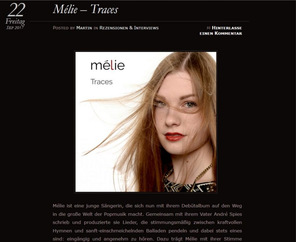 Music review Mélie Traces